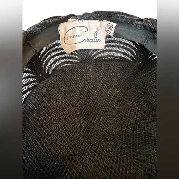 Vintage Intricate Pillbox Hat - Styled By Coralie- 22 1/2 - Picture 5 of 5